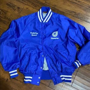 Vintage Lined Nylon Windbreaker Jacket Size Large